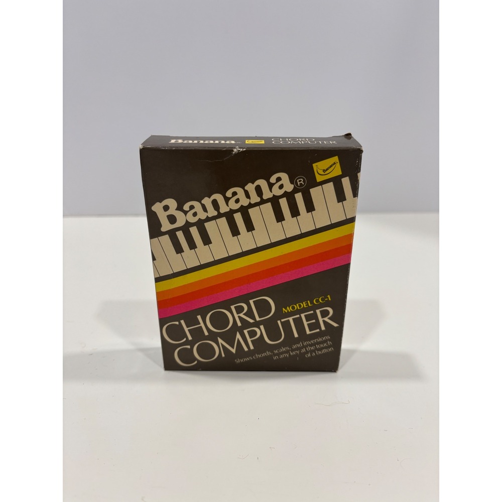Vintage Banana Chord Computer Model CC-1 Electronic Music Learning Tool with Box